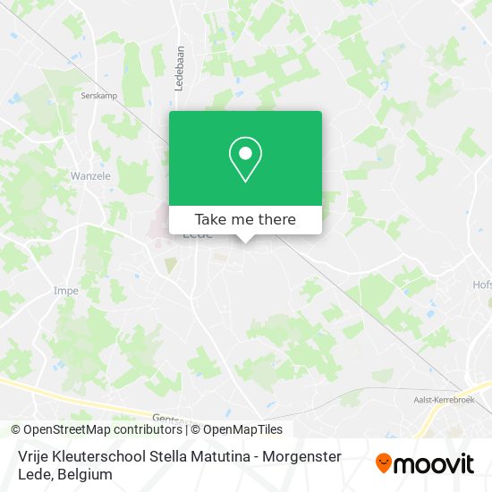 Vrije Kleuterschool Stella Matutina - Morgenster Lede map