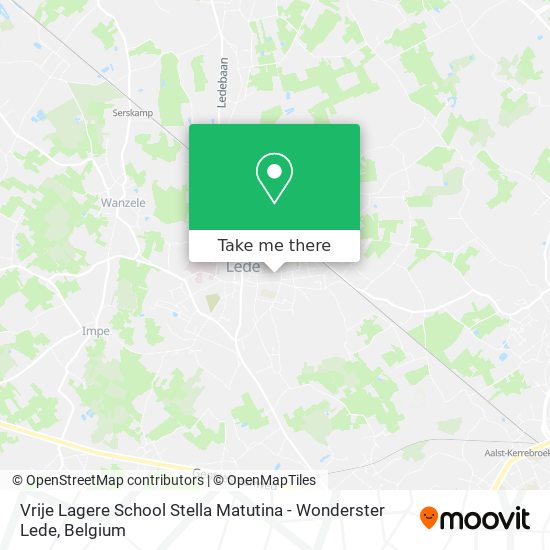 Vrije Lagere School Stella Matutina - Wonderster Lede map