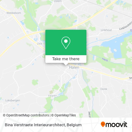 Bina Verstraete Interieurarchitect map