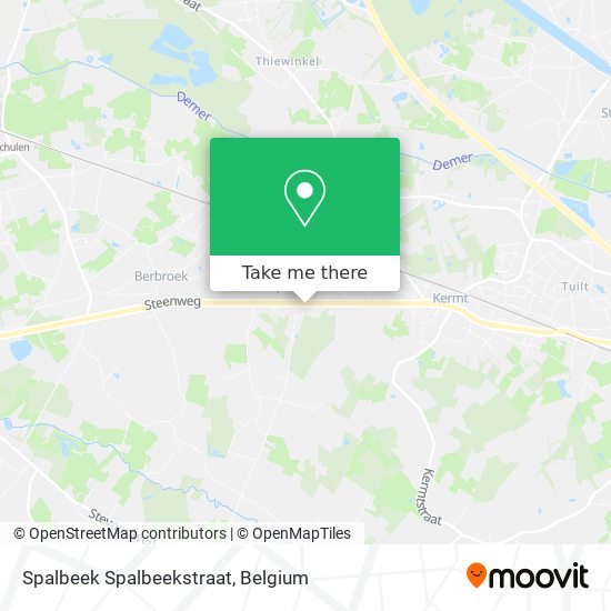 Spalbeek Spalbeekstraat plan