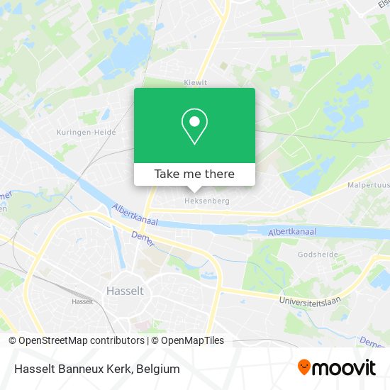 Hasselt Banneux Kerk plan