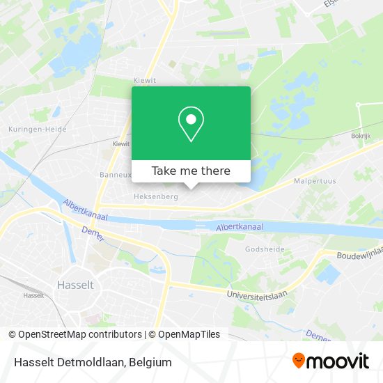 Hasselt Detmoldlaan plan