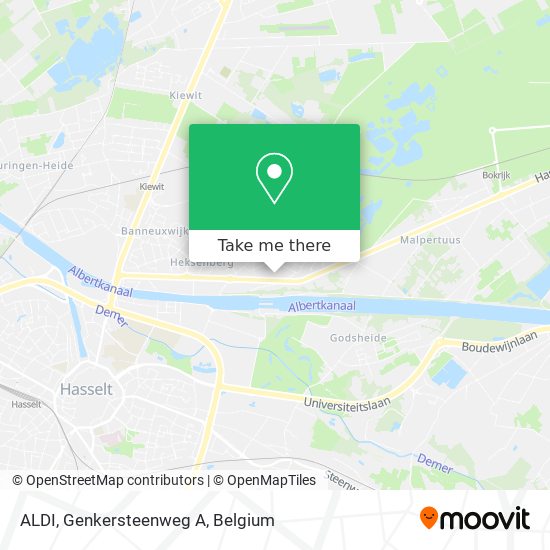 ALDI, Genkersteenweg A map