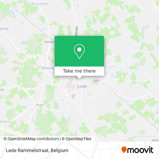 Lede Rammelstraat map