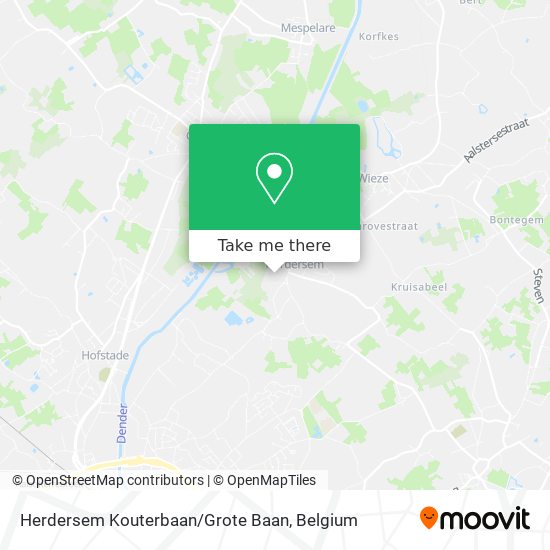 Herdersem Kouterbaan / Grote Baan map