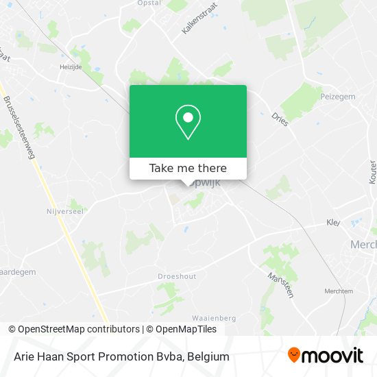 Arie Haan Sport Promotion Bvba map