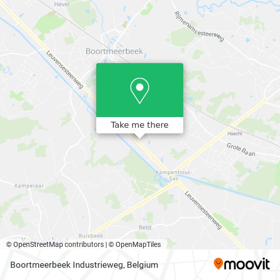 Boortmeerbeek Industrieweg map