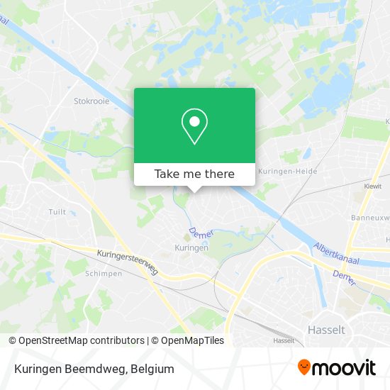 Kuringen Beemdweg map