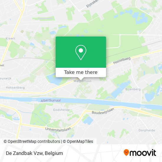 De Zandbak Vzw map