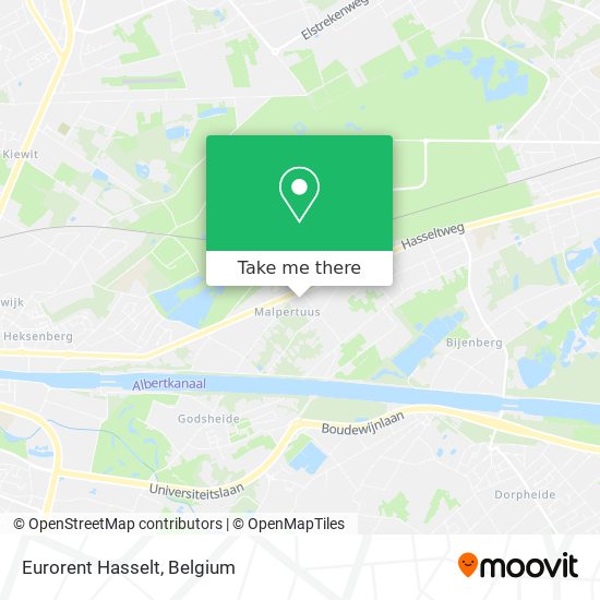 Eurorent Hasselt map