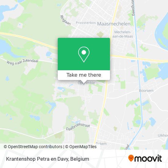 Krantenshop Petra en Davy map