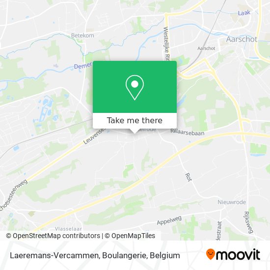 Laeremans-Vercammen, Boulangerie map