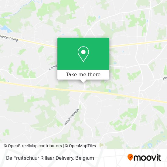 De Fruitschuur Rillaar Delivery map