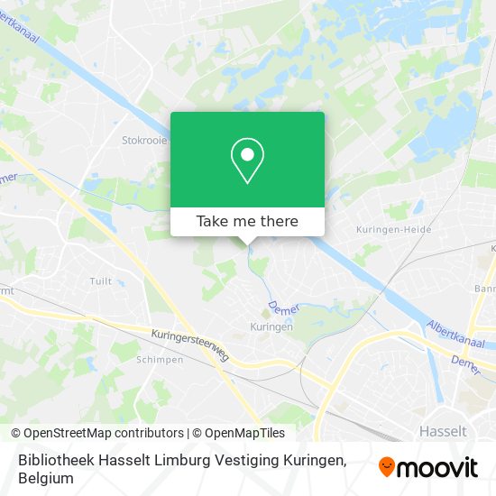 Bibliotheek Hasselt Limburg Vestiging Kuringen map