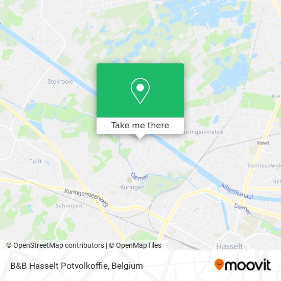 B&B Hasselt Potvolkoffie map