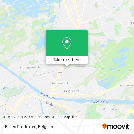 Bielen Produkten map