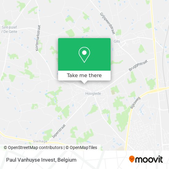 Paul Vanhuyse Invest map