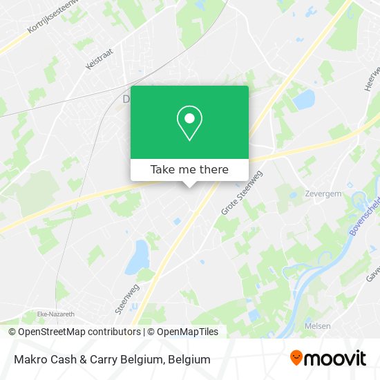 Makro Cash & Carry Belgium map