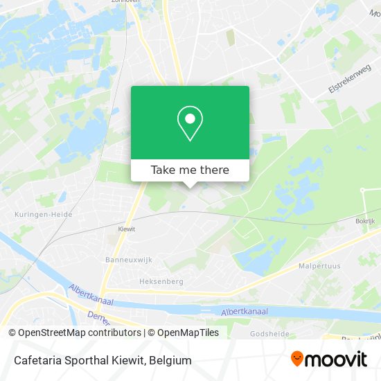 Cafetaria Sporthal Kiewit map