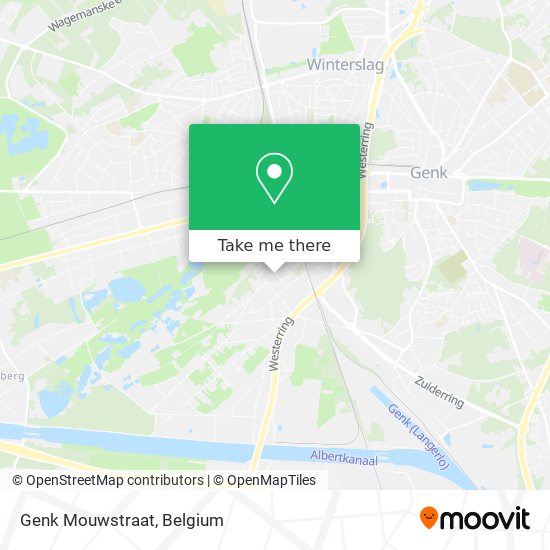 Genk Mouwstraat map