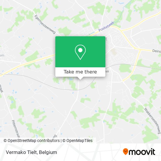 Vermako Tielt map