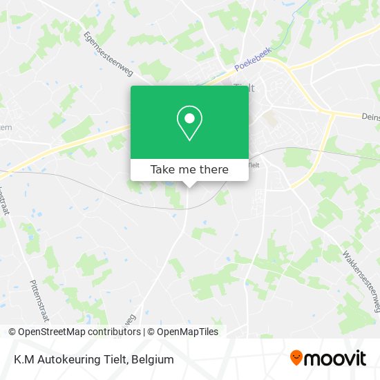 K.M Autokeuring Tielt map