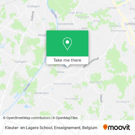 Kleuter- en Lagere School, Enseignement map