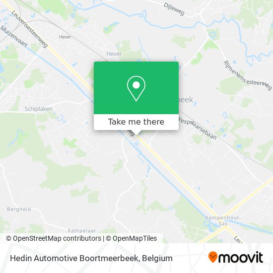 Hedin Automotive Boortmeerbeek map