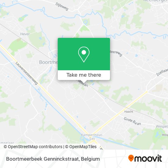 Boortmeerbeek Genninckstraat plan