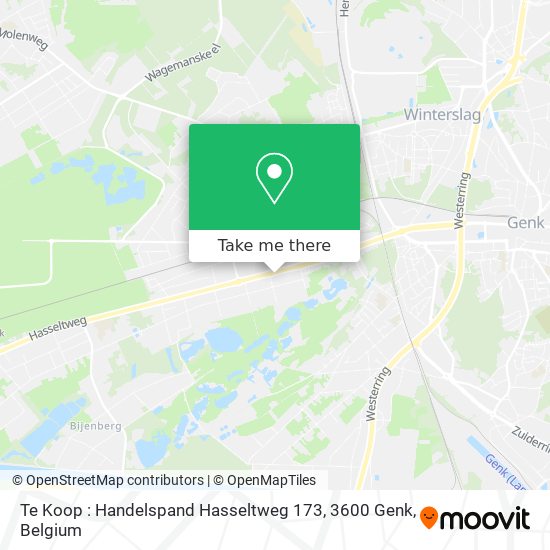 Te Koop : Handelspand Hasseltweg 173, 3600 Genk plan