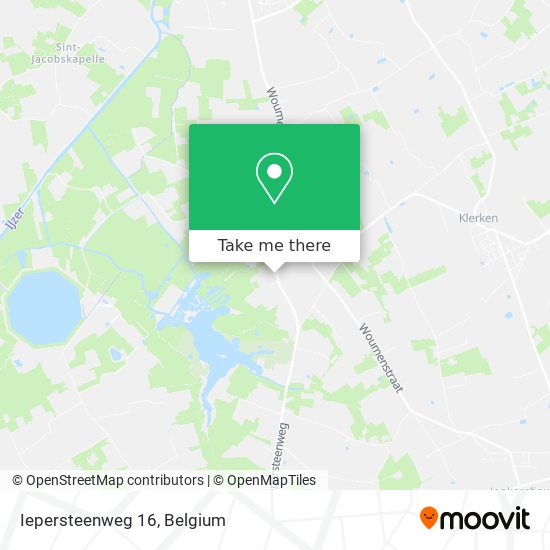 Iepersteenweg 16 map