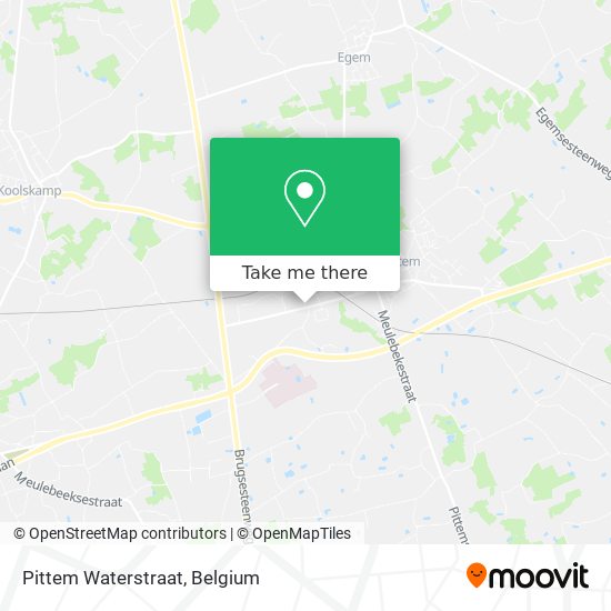 Pittem Waterstraat plan