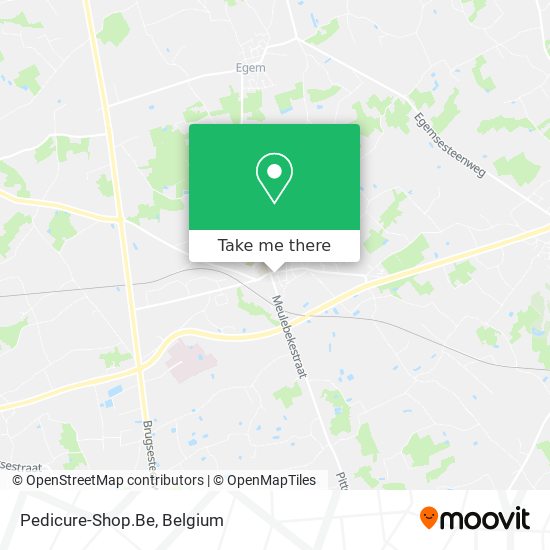 Pedicure-Shop.Be map