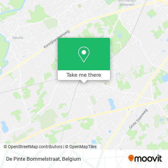 De Pinte Bommelstraat map