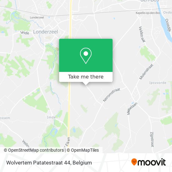 Wolvertem Patatestraat 44 map