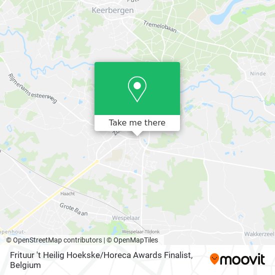 Frituur 't Heilig Hoekske / Horeca Awards Finalist map