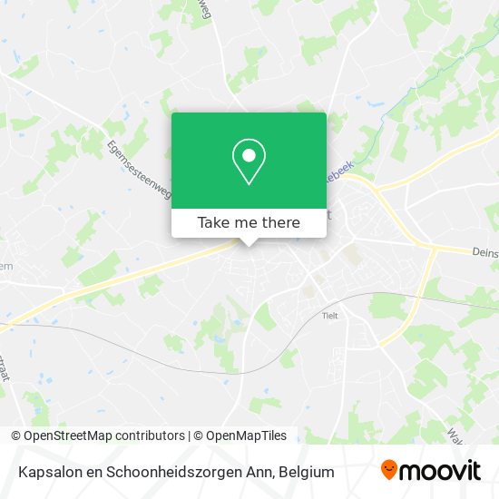 Kapsalon en Schoonheidszorgen Ann map