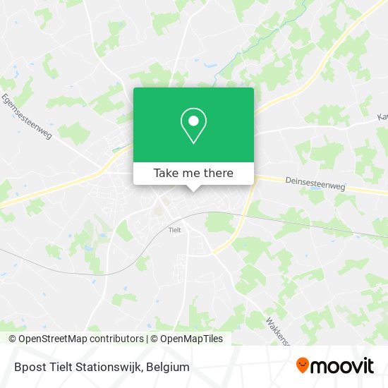 Bpost Tielt Stationswijk map