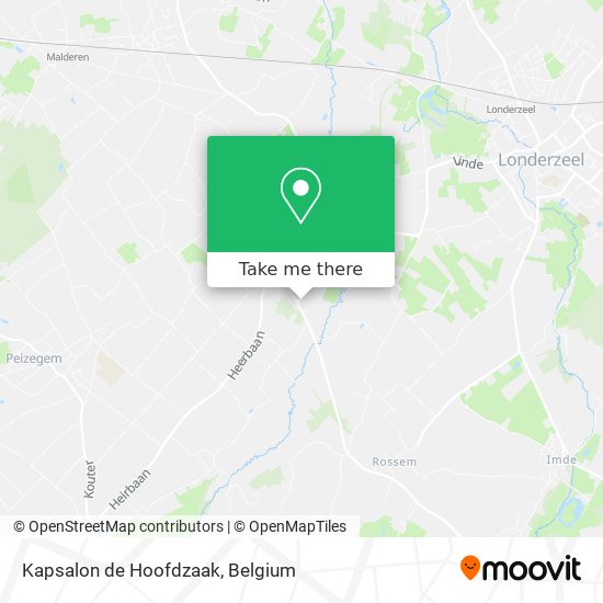 Kapsalon de Hoofdzaak plan