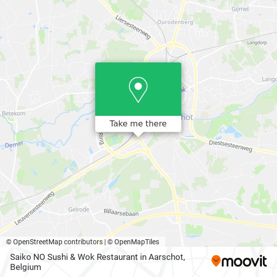 Saiko NO Sushi & Wok Restaurant in Aarschot plan