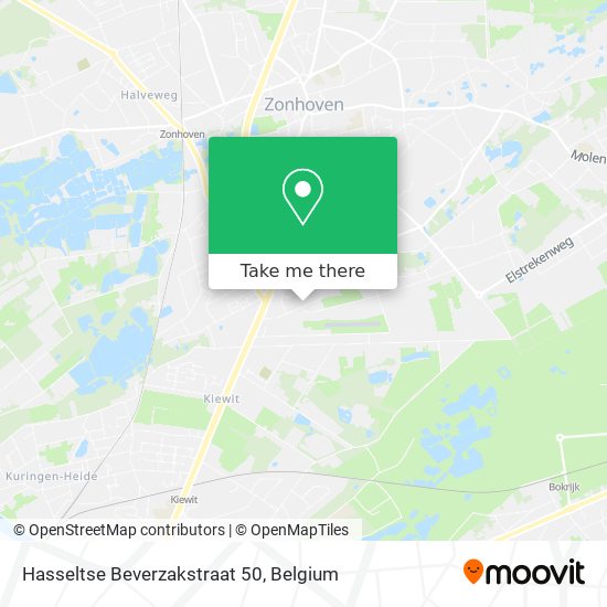 Hasseltse Beverzakstraat 50 map