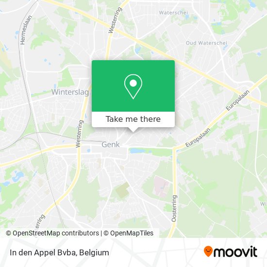 In den Appel Bvba map