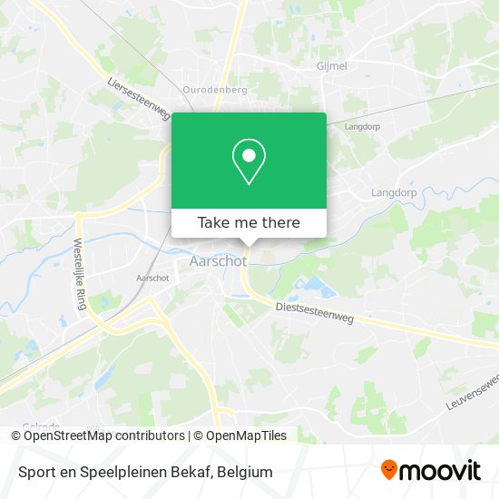 Sport en Speelpleinen Bekaf map