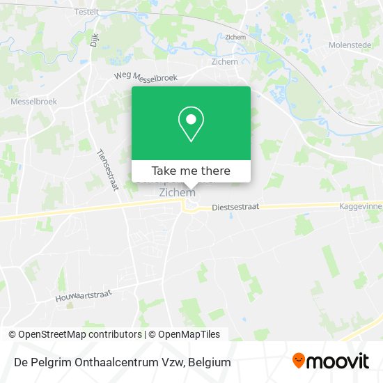 De Pelgrim Onthaalcentrum Vzw map