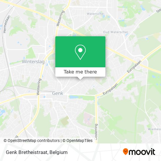 Genk Bretheistraat map