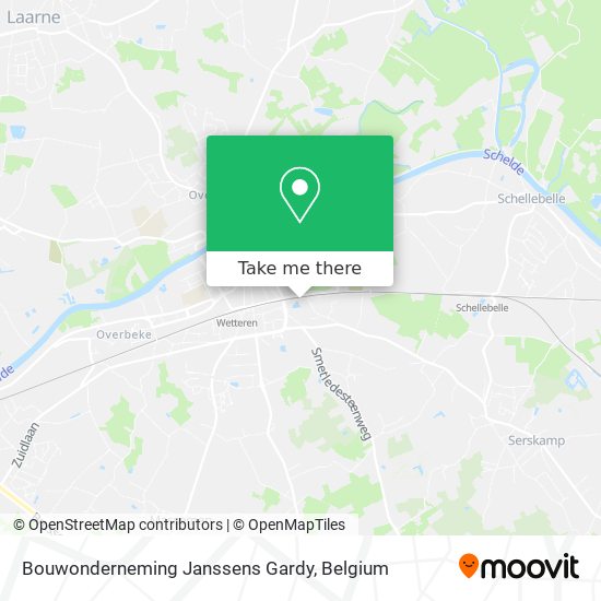 Bouwonderneming Janssens Gardy map