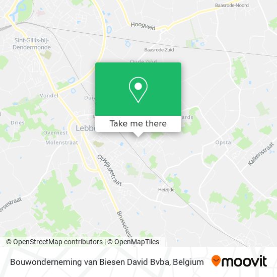 Bouwonderneming van Biesen David Bvba map