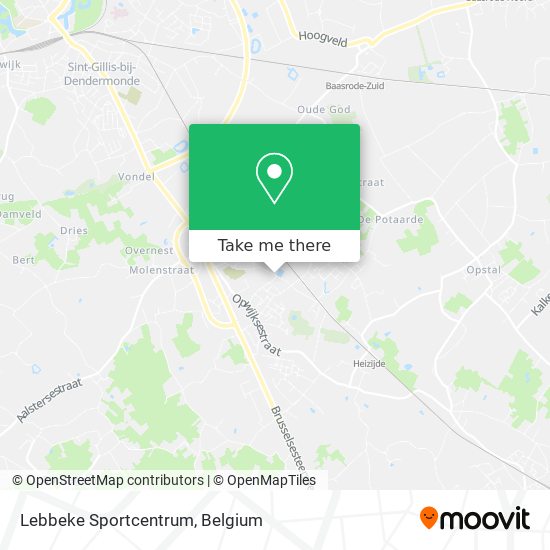 Lebbeke Sportcentrum map