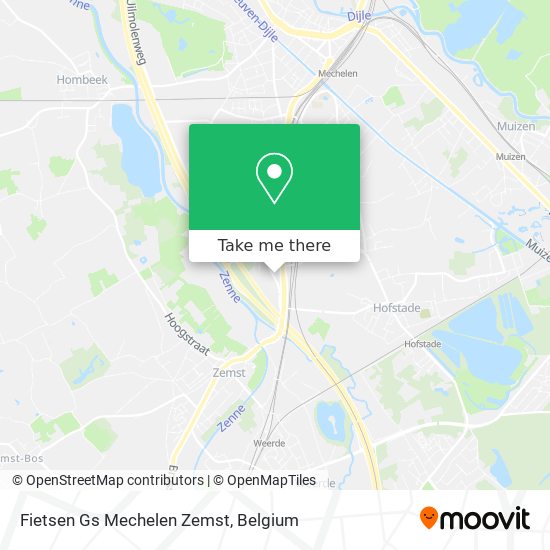 Fietsen Gs Mechelen Zemst map