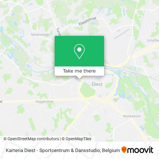 Karteria Diest - Sportcentrum & Dansstudio map